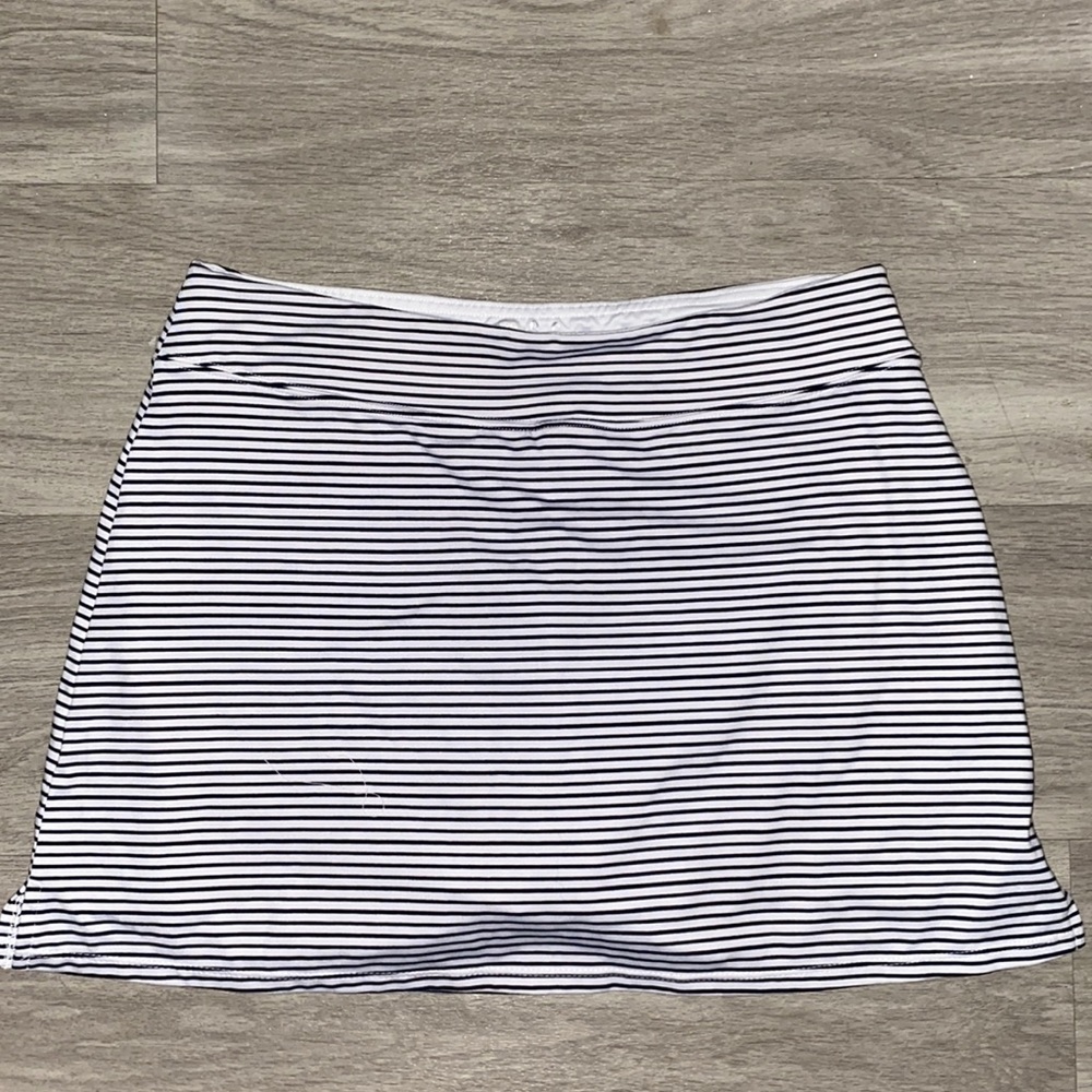 Black and White Tennis Skirt